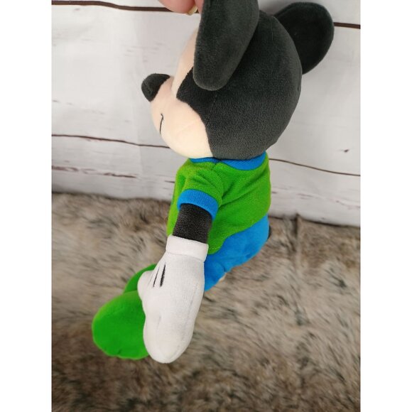 Disney Mickey‎ Mouse Plush Toy Dino Institute In Green & Blue Outfit - Picture 3 of 5